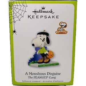 Hallmark A MONSTROUS DISGUISE Keepsake Ornament Snoopy Peanuts Gang 2011